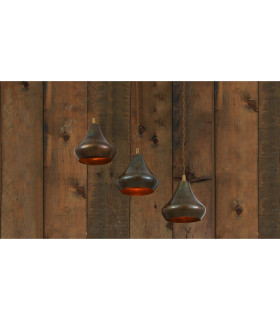 Amina Dome Pendant Antique Brass-2
