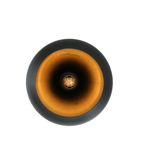 Amina Dome Pendant Matt Black-2