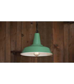 Hex Factory Dome Pendant Sage Green-1