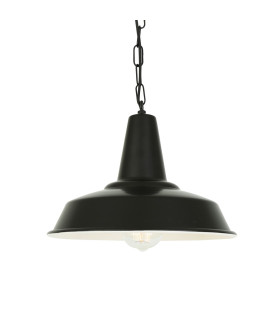 Hex Factory Dome Pendant Matt Black