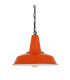 Hex Factory Dome Pendant Orange