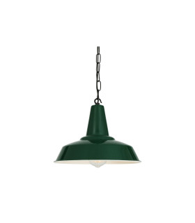 Hex Factory Dome Pendant Racing Green
