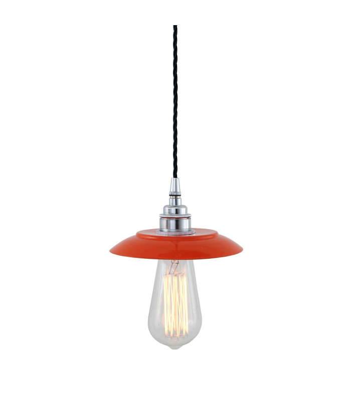 Reznor Pendant Chrome Orange Shade-1