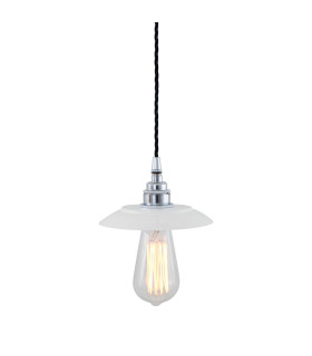 Reznor Pendant Chrome White Shade-1