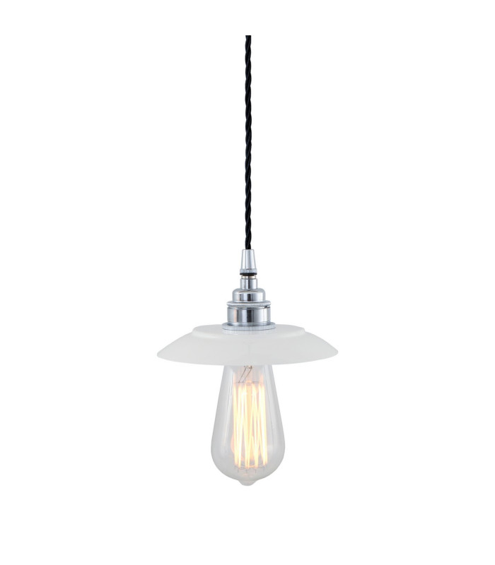Reznor Pendant Chrome White Shade-1