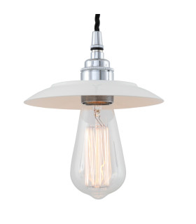 Reznor Pendant Chrome White Shade-2