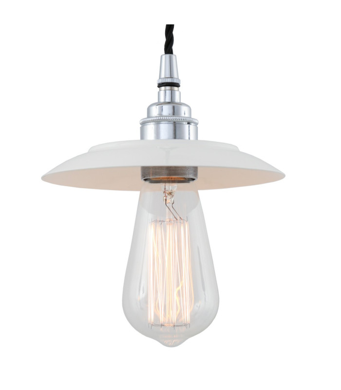 Reznor Pendant Chrome White Shade-2