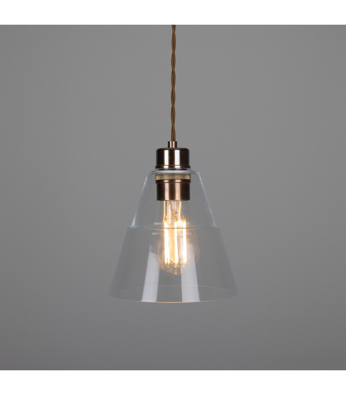 Lyx Dome Pendant Antique Brass-3