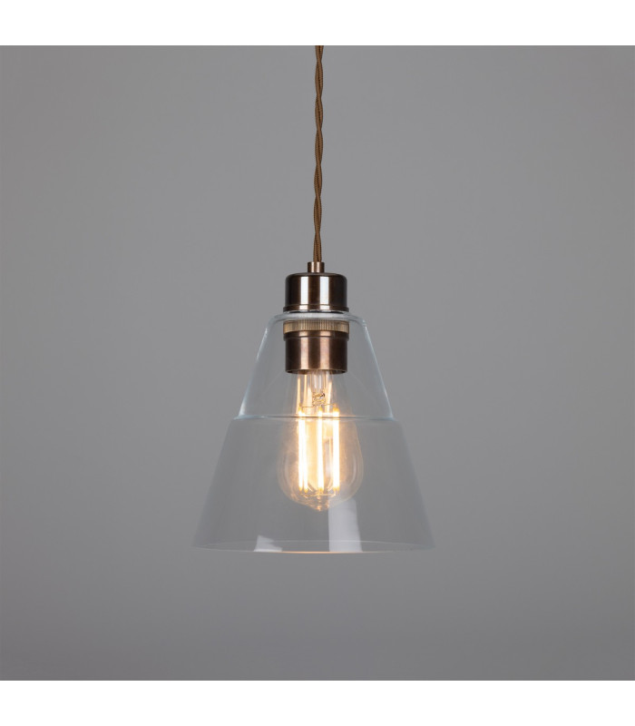 Lyx Dome Pendant Antique Brass-4