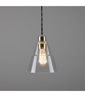 Lyx Dome Pendant Polished Brass-1