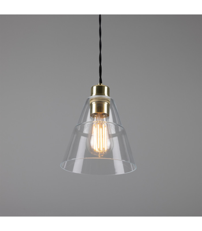 Lyx Dome Pendant Polished Brass-2