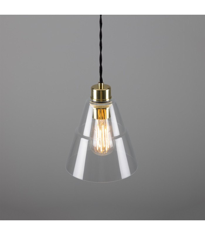 Lyx Dome Pendant Polished Brass-3