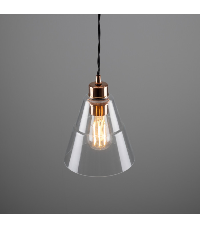 Lyx Dome Pendant Polished Copper-3