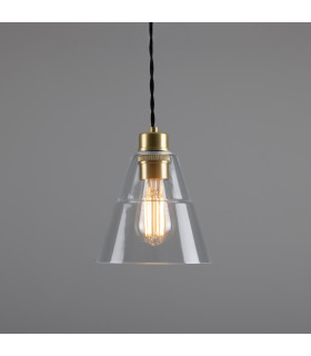 Lyx Dome Pendant Satin Brass-1