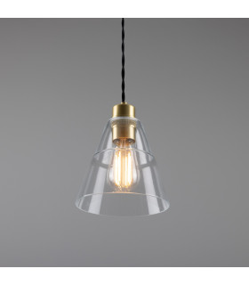 Lyx Dome Pendant Satin Brass-2