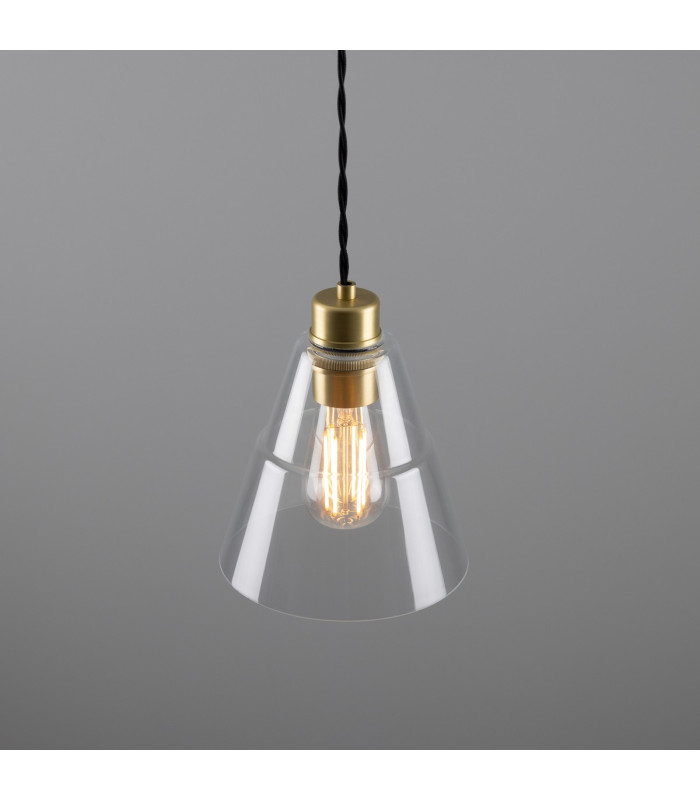 Lyx Dome Pendant Satin Brass-3