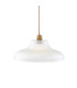 Mono 40cm Railway Dome Pendant Antique Brass-1
