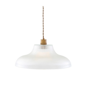 Mono 40cm Railway Dome Pendant Antique Brass-1