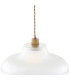 Mono 40cm Railway Dome Pendant Antique Brass-4