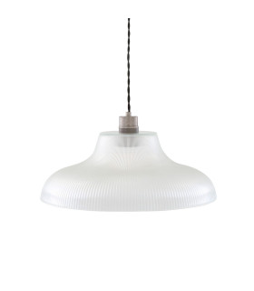 Mono 40cm Railway Dome Pendant Antique Silver-1