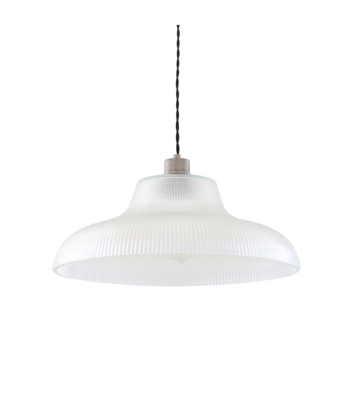 Mono 40cm Railway Dome Pendant Antique Silver-2