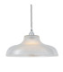 Mono 40cm Railway Dome Pendant Polished Chrome