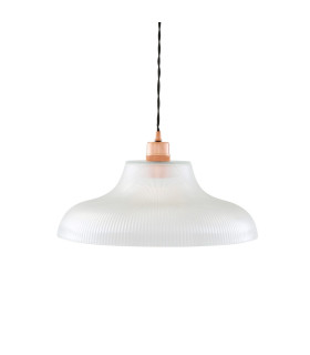 Mono 40cm Railway Dome Pendant Polished Copper-1