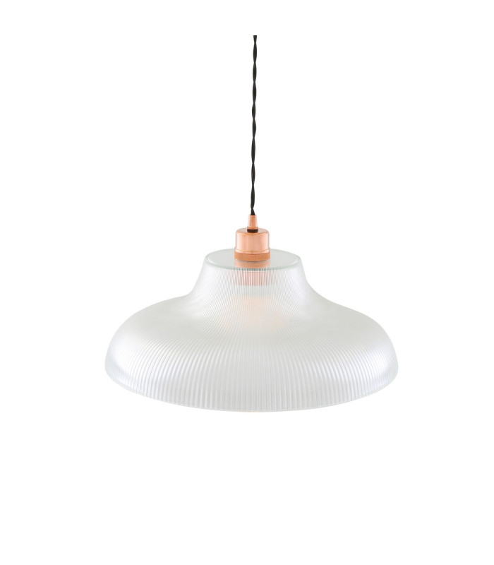Mono 40cm Railway Dome Pendant Polished Copper-3