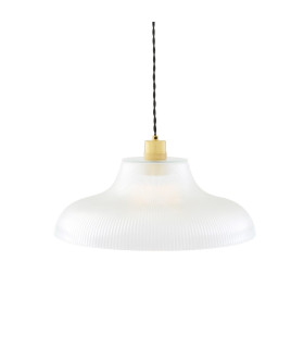 Mono 40cm Railway Dome Pendant Satin Brass-1