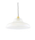 Mono 40cm Railway Dome Pendant Satin Brass-2