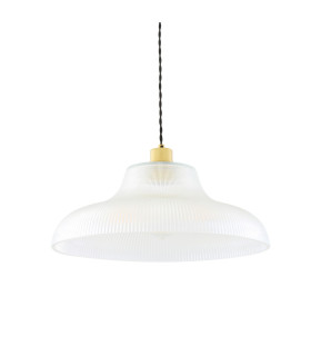 Mono 40cm Railway Dome Pendant Satin Brass-2