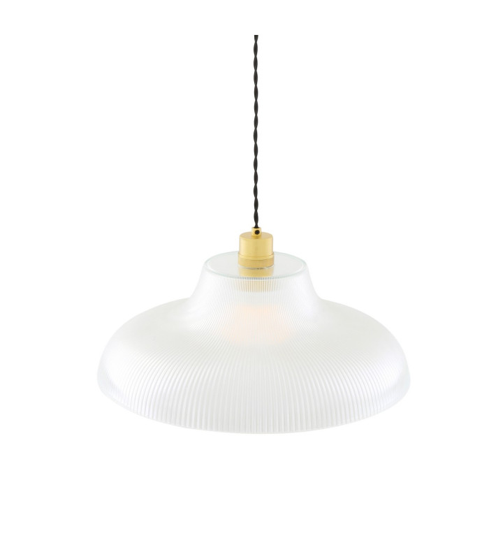 Mono 40cm Railway Dome Pendant Satin Brass-3
