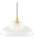 Mono 40cm Railway Dome Pendant Satin Brass-4