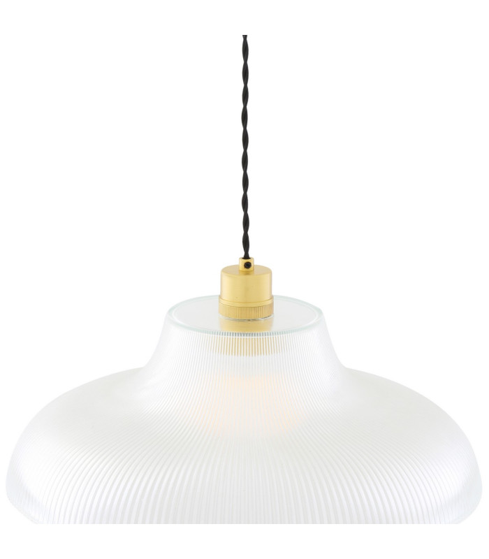 Mono 40cm Railway Dome Pendant Satin Brass-4