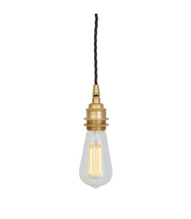 Lome Twisted Pendant Satin Brass