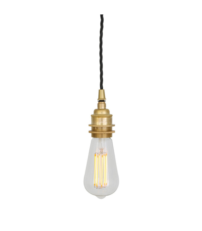 Lome Twisted Pendant Satin Brass