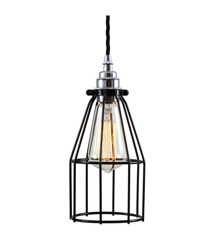 Raze Cage Pendant Chrome Black