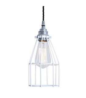Raze Cage Pendant Chrome White
