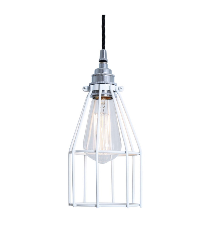 Raze Cage Pendant Chrome White