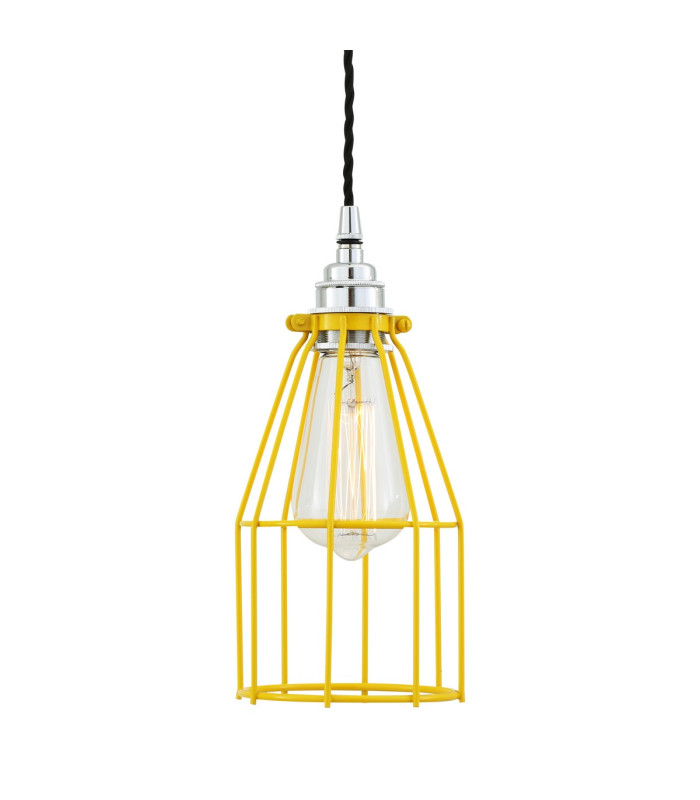 Raze Cage Pendant Chrome Yellow