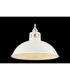 Osson Dome Pendant White Chrome-2