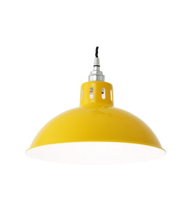 Osson Dome Pendant Yellow Chrome-1