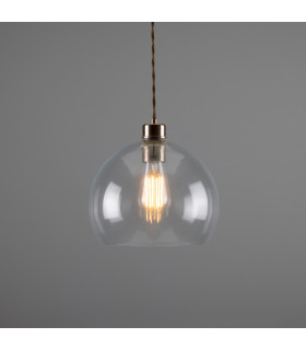 Eden 25cm Dome Pendant Antique Brass-1