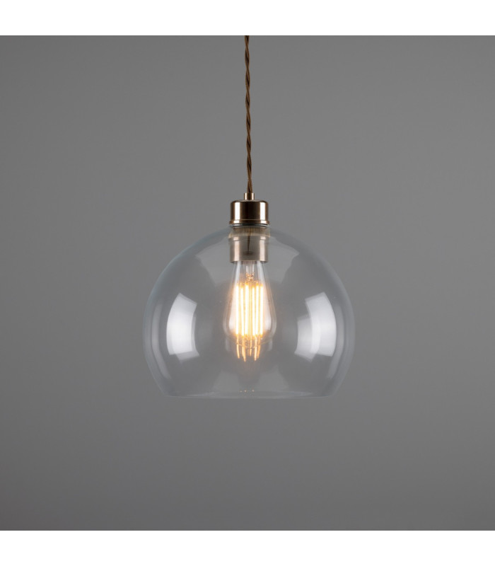 Eden 25cm Dome Pendant Antique Brass-1