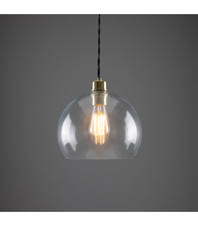 Eden 25cm Dome Pendant Polished Brass-1