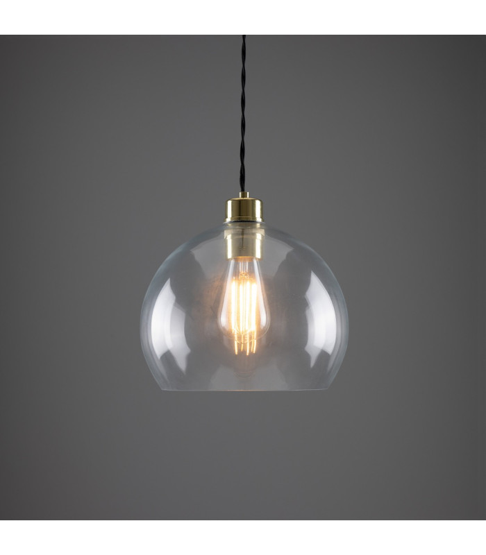 Eden 25cm Dome Pendant Polished Brass-1
