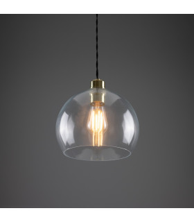 Eden 25cm Dome Pendant Polished Brass-2
