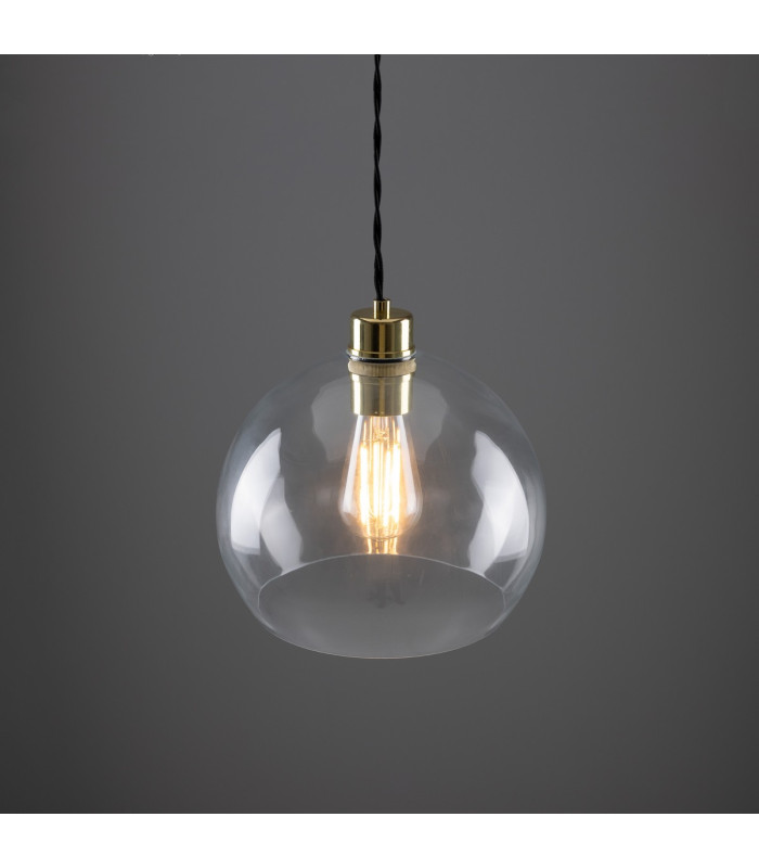 Eden 25cm Dome Pendant Polished Brass-3