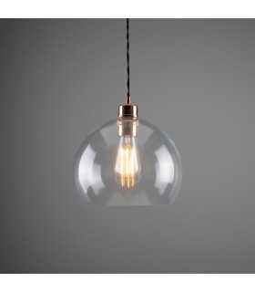 Eden 25cm Dome Pendant Polished Copper-1