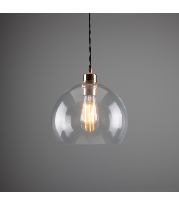 Eden 25cm Dome Pendant Polished Copper-1